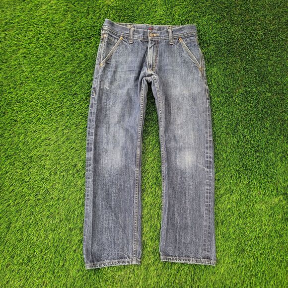 LEVIS 514 Jeans 30x29 (32x30) Faded All-Over Blue - Picture 1 of 16